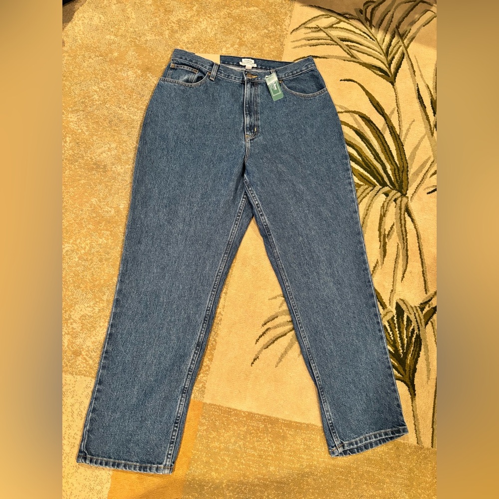 L.L.Bean Women’s Relaxed Fit Jeans Size 14 Regular NWT